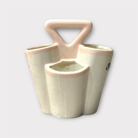 ceramic flatware or utensil caddy - Picture 2 of 3